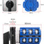 Interruptor transferencia AC 660V 3 posiciones 12 terminales