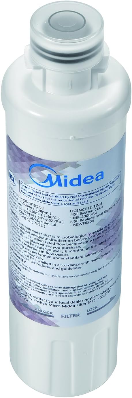 Filtro agua refrigerador Midea 200gal comp MRQ22D7AST