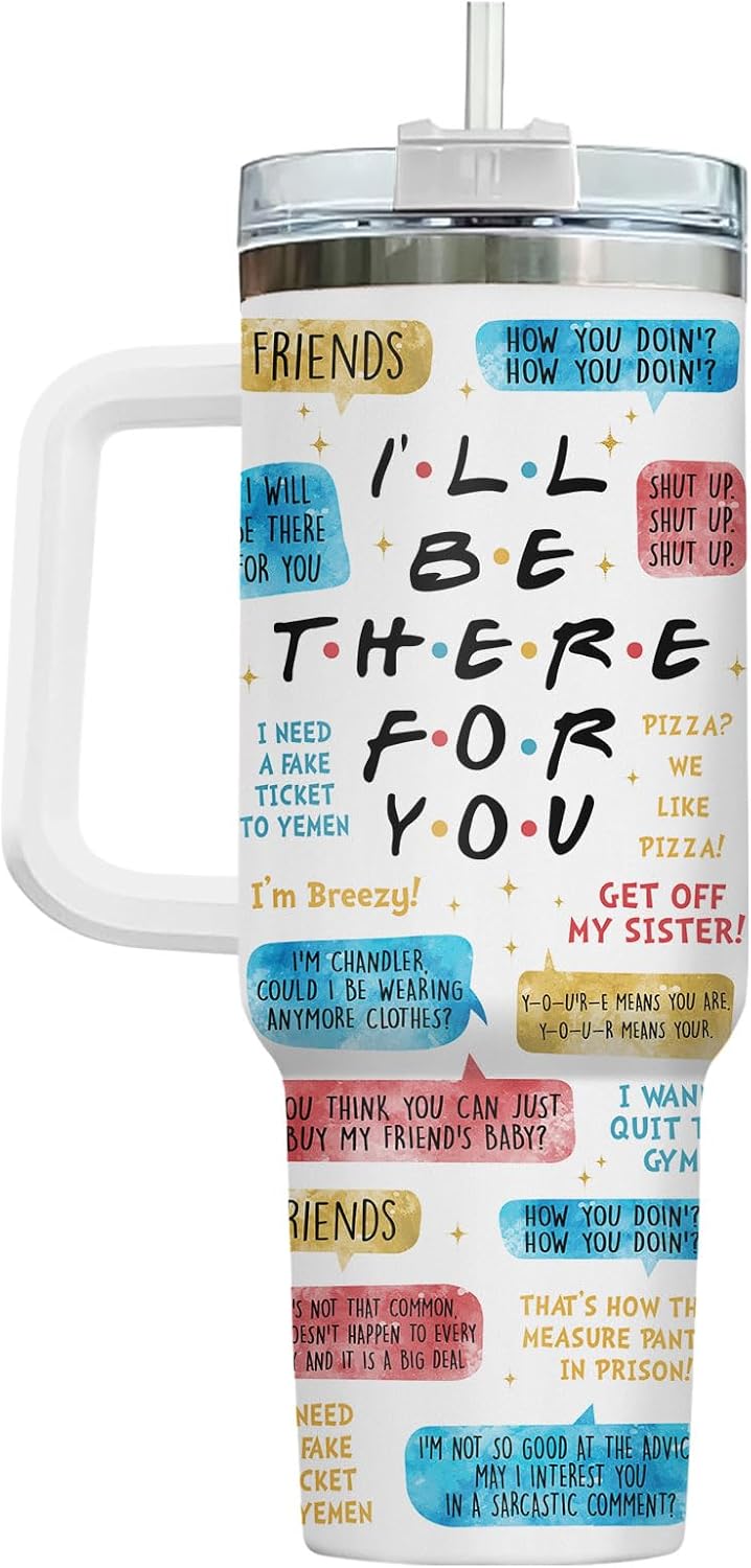 Taza viaje acero inox 568ml con cita I'll Be There for You