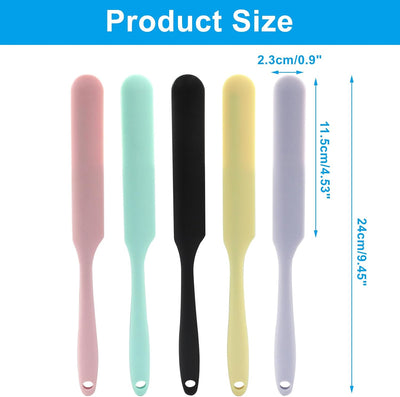 5 Espátulas Raspadoras Gel 9.45pulg Colores Surtidos
