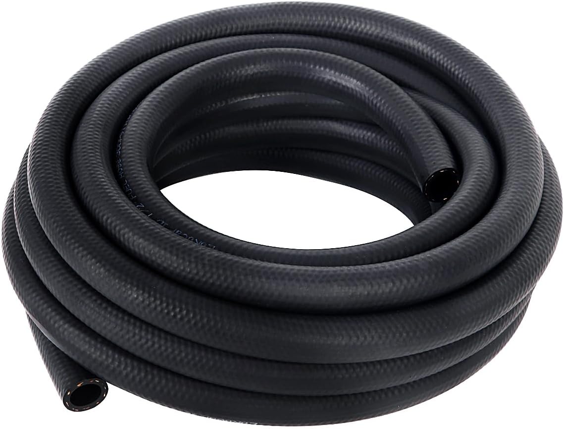 Manguera combustible goma NBR 25pies 300PSI Negro