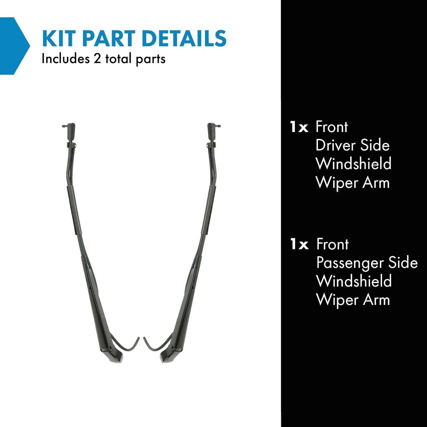 Set brazos limpiaparabrisas delantero comp S10 Blazer GMC
