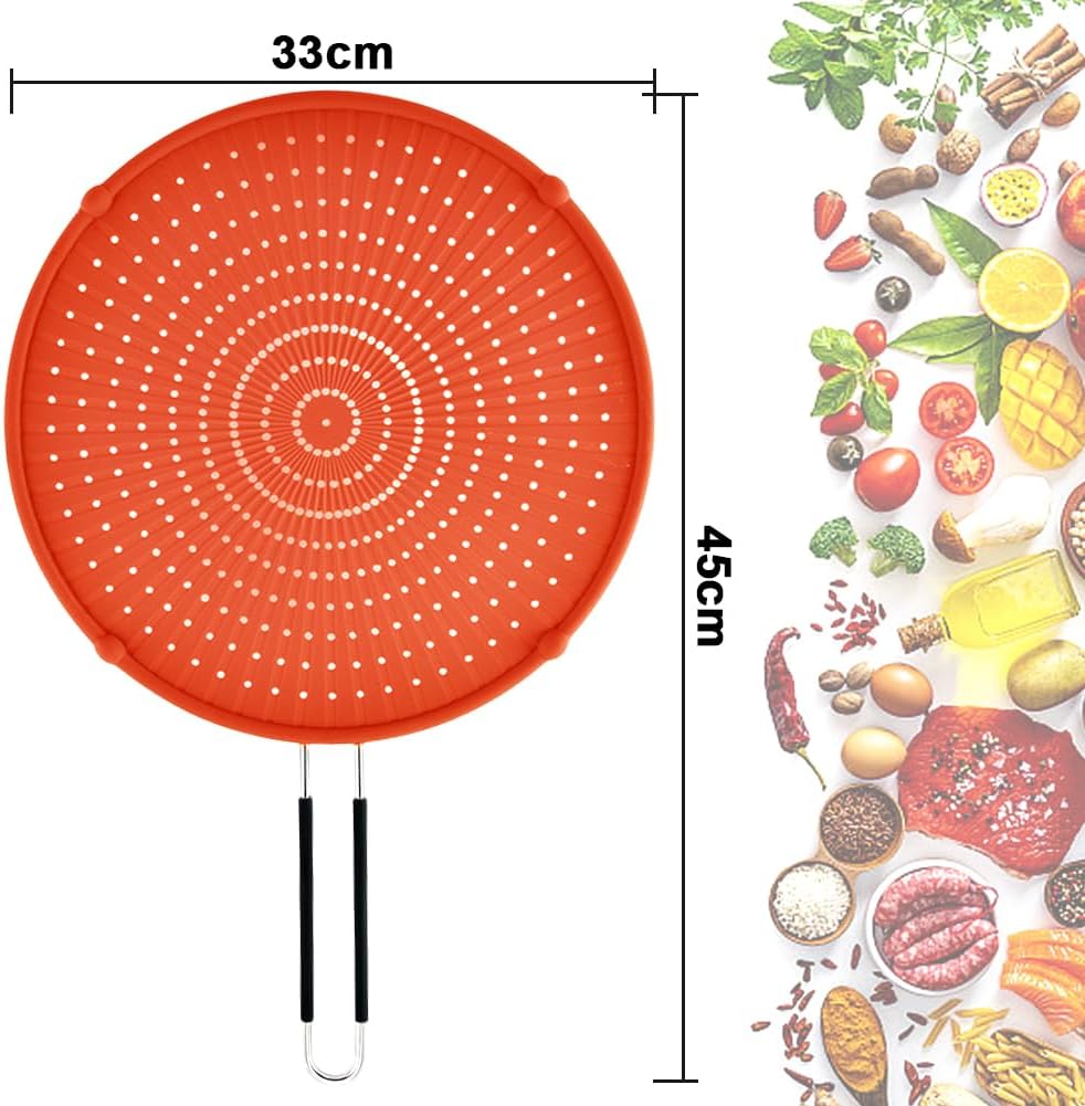 Protector de salpicaduras silicona para freír