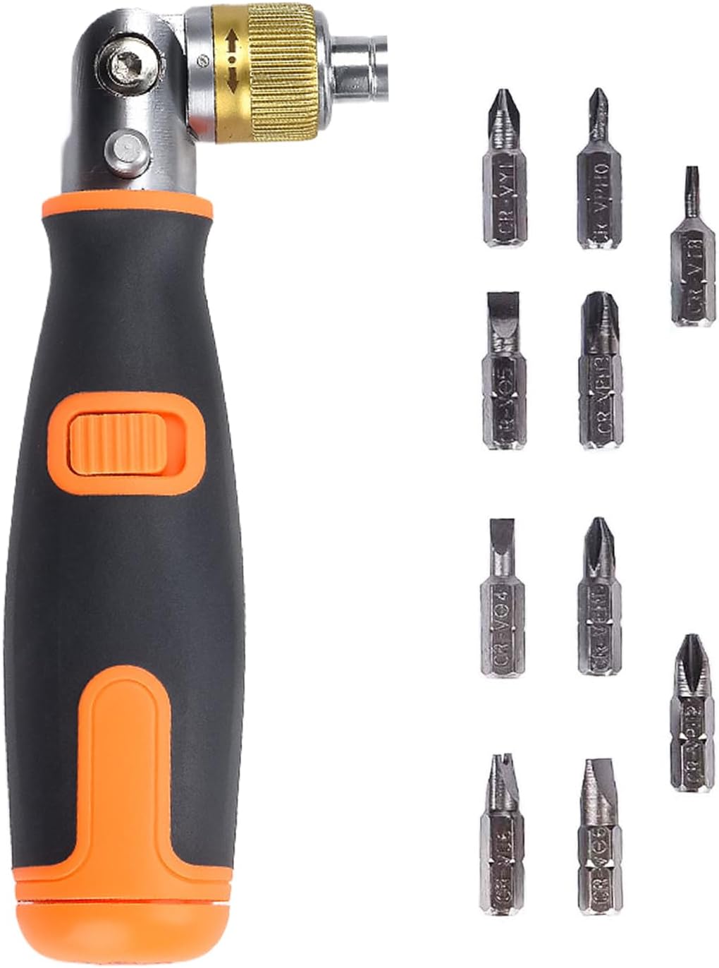 Set 10en1 destornillador trinquete flexible punta magnética