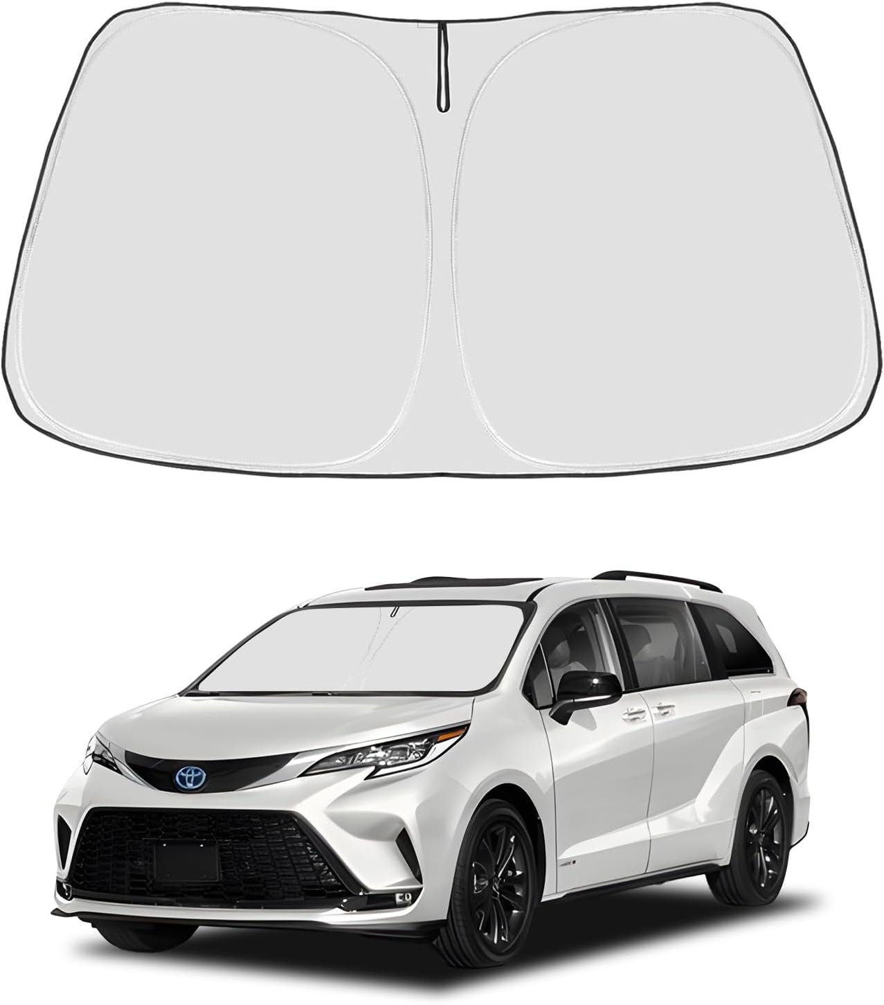 Parasol frontal plegable Sienna Mini Van 21-26 bloquea UV