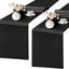 2 Caminos Mesa Satén Negro 12x108pulg Decoración Boda Banquete