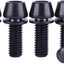 6 Pzas Tornillo Allen M6x16mm Cónico Bicicleta Negro