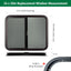 Ventana corrediza autocaravana 24x20pulg vidrio malla red