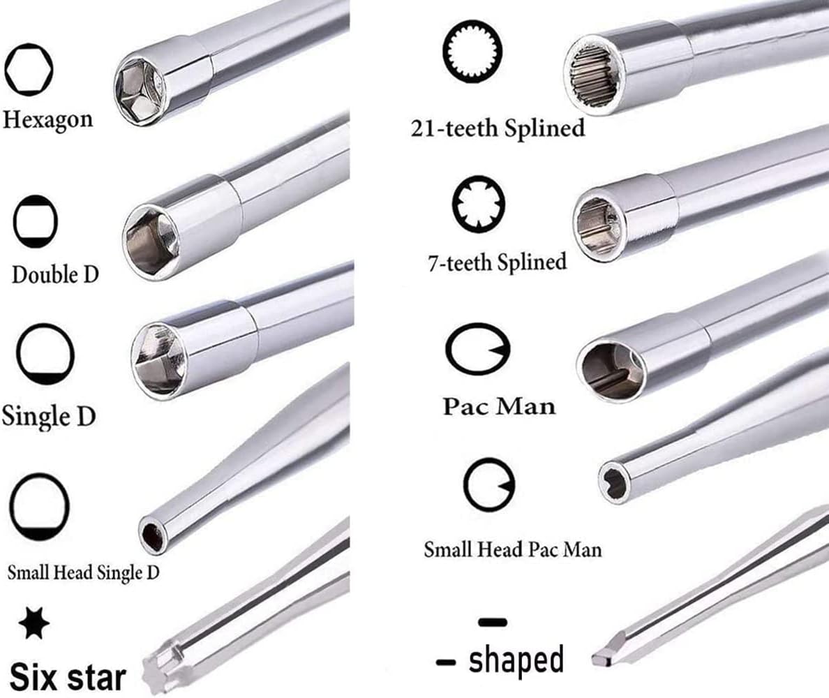 Kit destornilladores ajuste carburador 2 ciclos motor pequeño