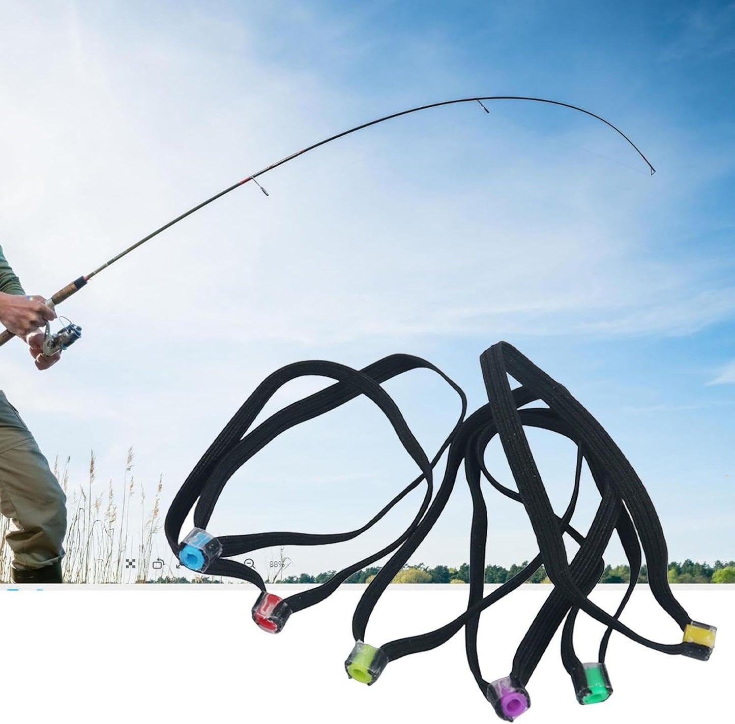 6 Pzas Anillos Tippet Carrete Aparejos Pesca