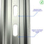 5 Pzas Riel Aluminio Ranurado DIN 35x7.5mm 12pulg