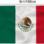 Bandera México 3x5ft poliéster color vivo ojales latón