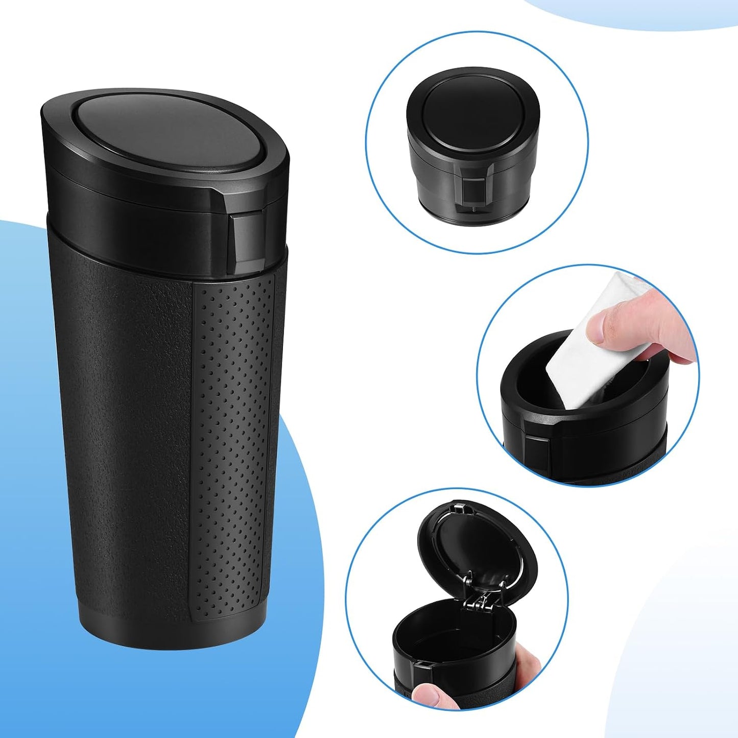 Bote basura carro tapa 2 pack mini a prueba de fugas
