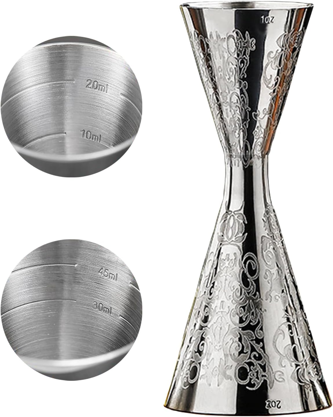 Jigger japonés acero inox 304 2/1 oz bartending