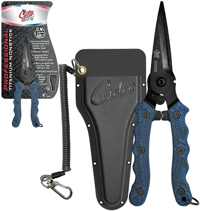 Tijera profesional titanio antiadherente 8pulg con funda