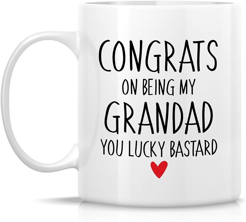Taza cerámica 11oz con mensaje sarcástico para abuelo