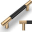10 Manijas cajones bronce champán y negro 3.75"