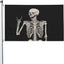 Bandera doble cara calavera bohemia 3x5ft decoración jardín