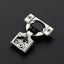 2 Pzas Bisagras Puerta Cocina Acero Inox Ajustables 1/2pulg