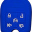 Funda llavero silicona Ford 2011 azul