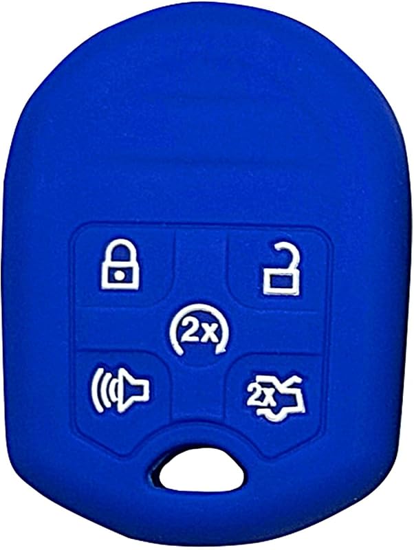 Funda llavero silicona Ford 2011 azul