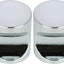 Pomo gabinete contemporáneo cromado 25/32 pulg set 2