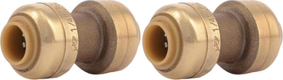 Acoplamiento 1/4pulg latón presión tubo PEX cobre CPVC