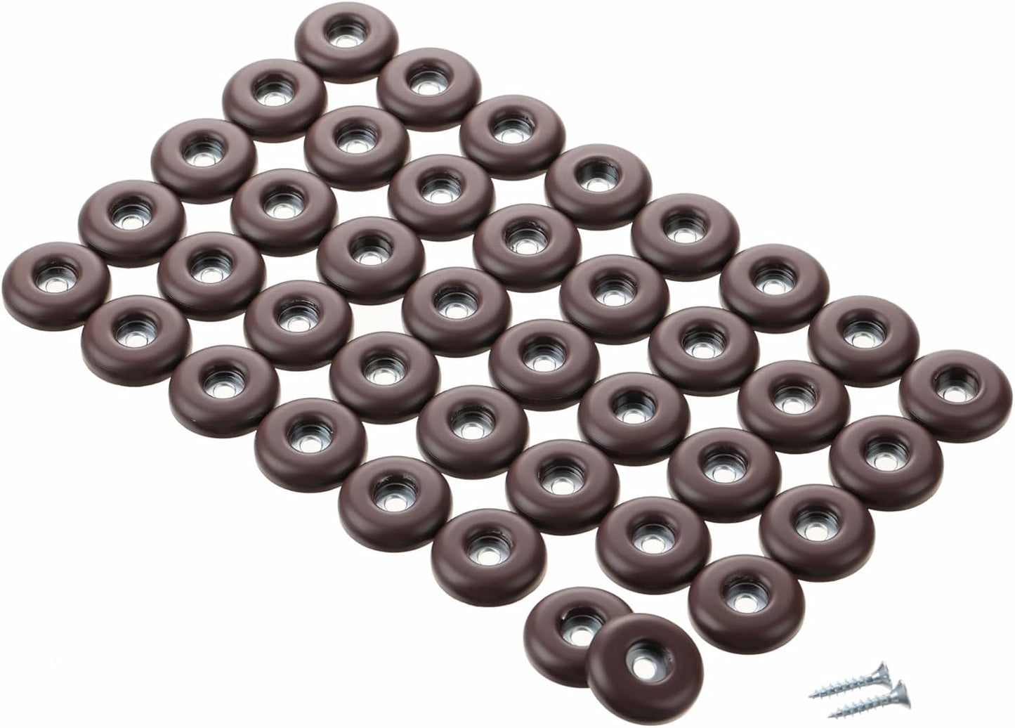 Deslizadores muebles 1pulg PTFE para patas silla marrón