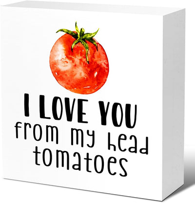Letrero madera cocina I Love You from My Head
