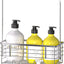 Organiz. ducha colgante con ganchos y cesta