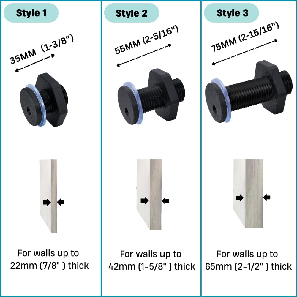 Escotilla cable RV comp Starlink Ethernet Coaxial 35mm Negro