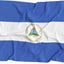 Bandera Nicaragua 3x5ft poliéster anti-UV interiores exteriores