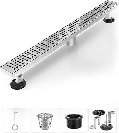 Drenaje ducha lineal 54pulg acero inox 304 rejilla extraible