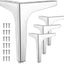 4 Patas Metal Triangulares Cromadas 7pulg para Mesa Silla