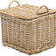 Cesta ratán rectangular con tapa organiz. hogar