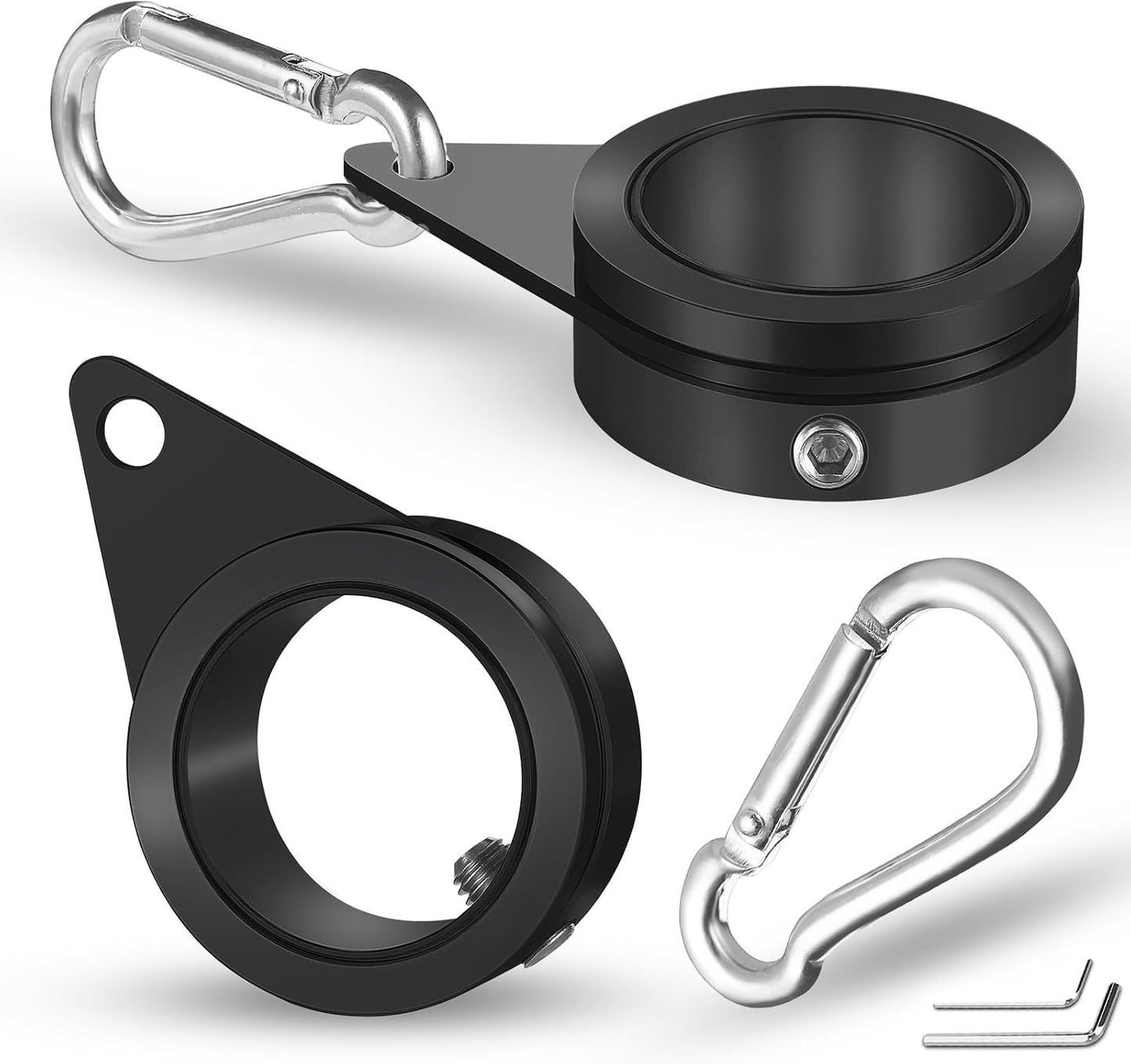 Anillos mástil bandera 1.02-1.25pulg antienredo rotación 360
