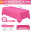 10 Manteles Poliéster Rosa 60x126pulg para Mesa 8ft