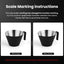 Taza medidora acero inox 2oz para café expreso y salsa