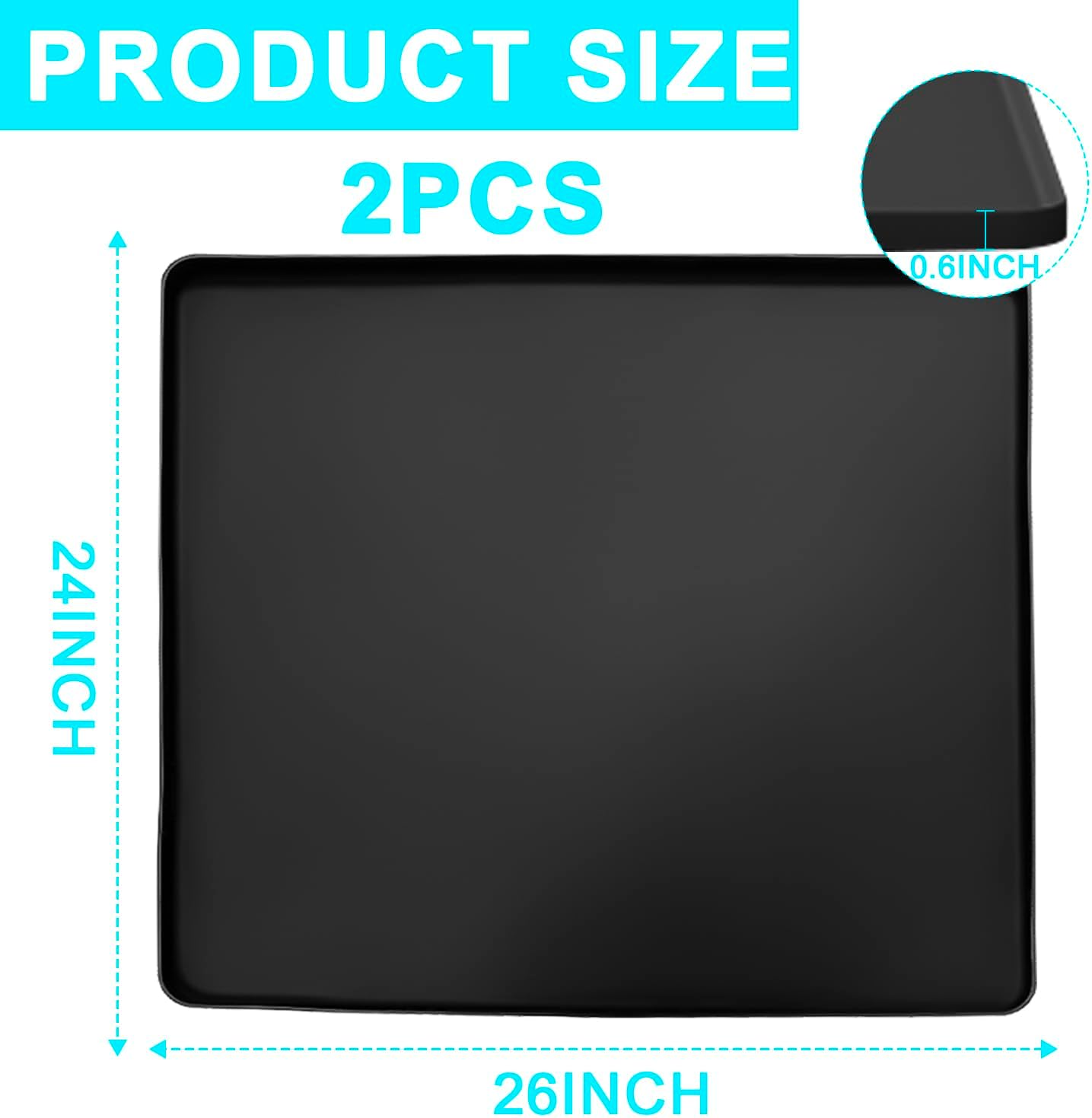 2 Cubiertas Lavadora 26x24pulg Silicona Antiderrap