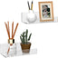 2 Estantes Acrílico Flotante 7" para Libros Hogar