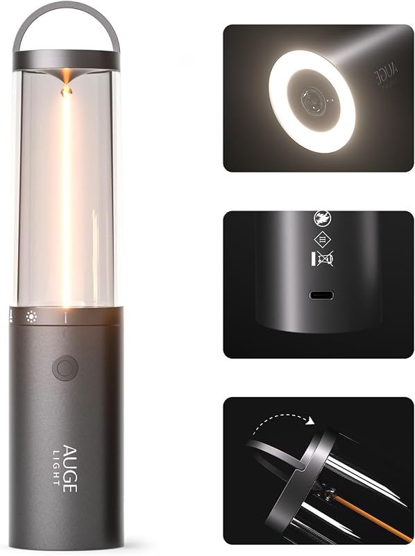 Linterna LED recargable 4en1 con gancho 35H