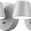 Set 2 apliques led pared con USB 110V giratorios 350°
