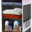 Organiz. zapatos colgante 10 estantes 8 bolsillos laterales