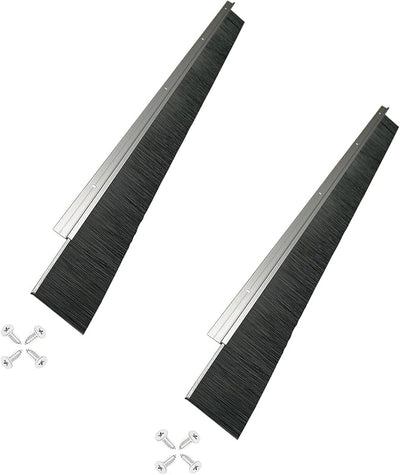 2 Sellos Puerta Garaje Cerdas 2.5x39.37" Anti Polvo