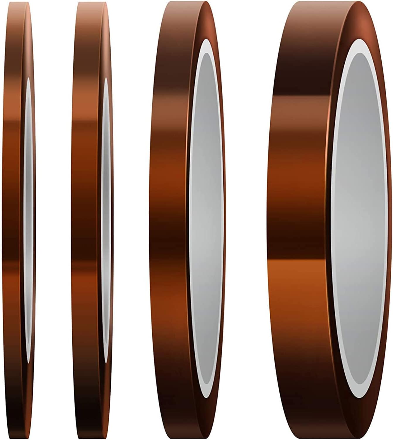 4 Rollos Cinta Poliimida Resistente Calor para Sublimación 3D