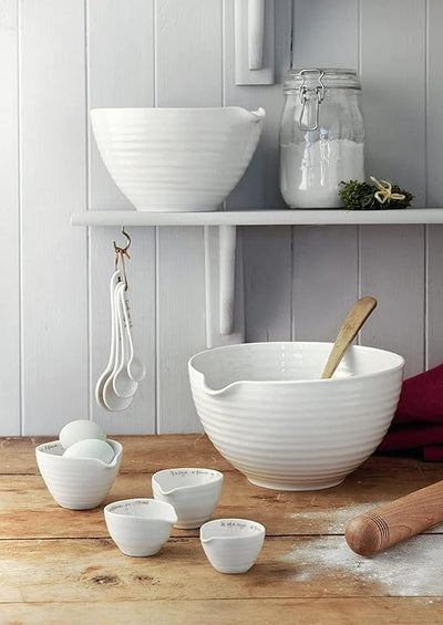 Jarra medidora porcelana 1L 32oz para cocina hornear