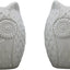 Set salero pimentero cerámica búho blanco decoración cocina