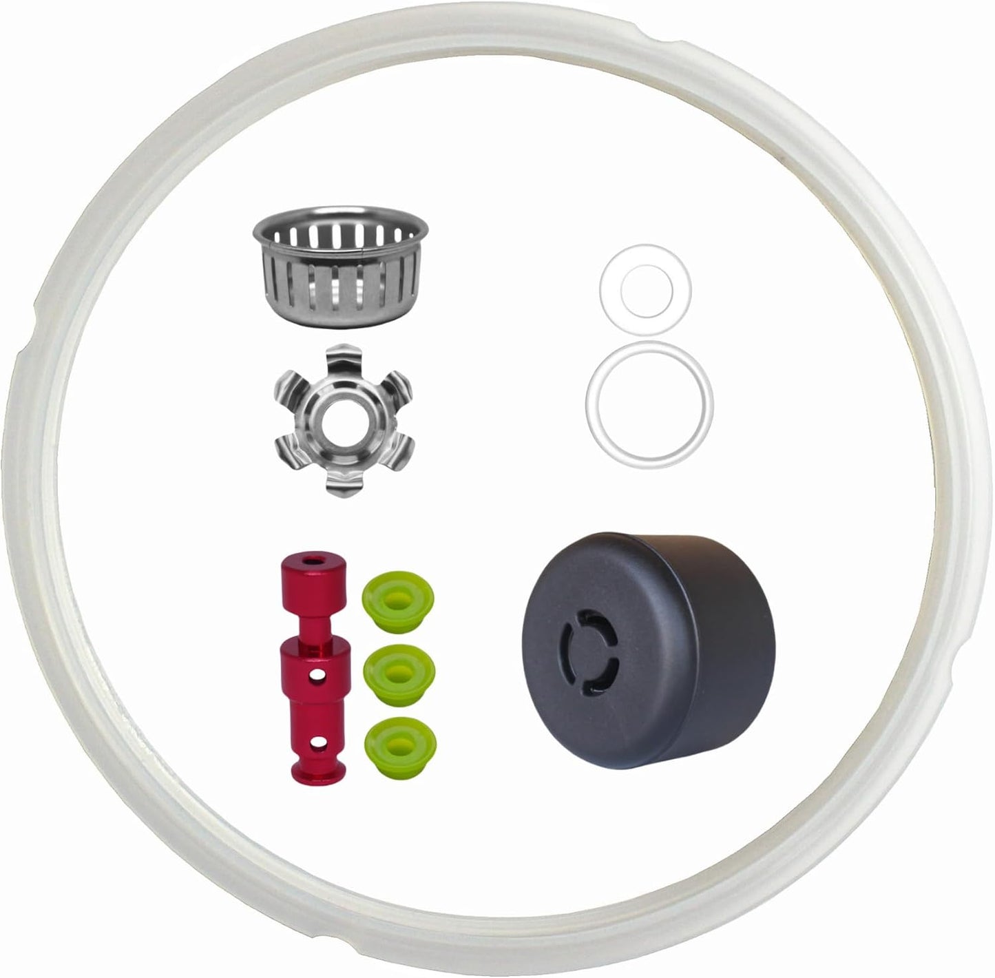 10 Pzas Repuesto Instant Pot 6qt Mango Vapor Válvula Tapa Silicona
