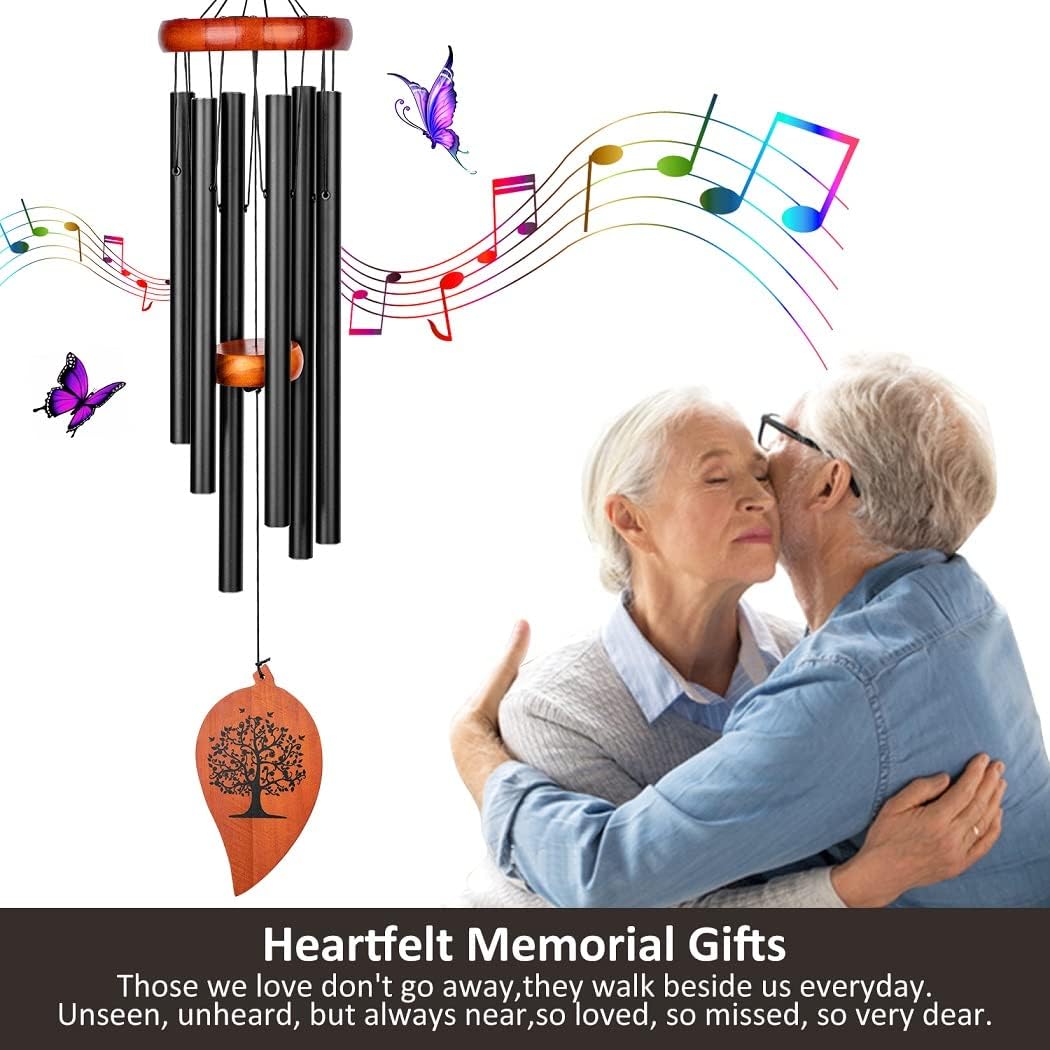 Campanas viento conmemorativas 32pulg duelo memoria