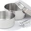 Set ollas camping acero inox
